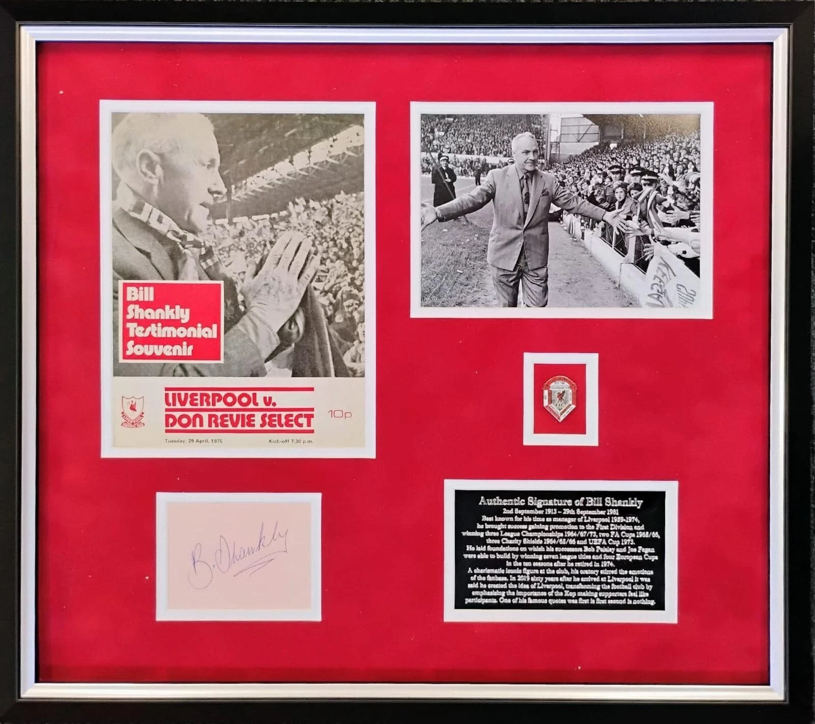 Sold: Bill Shankly Liverpool Signed Montage